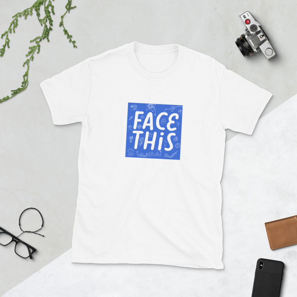 Face This Logo T-shirt - Blue
