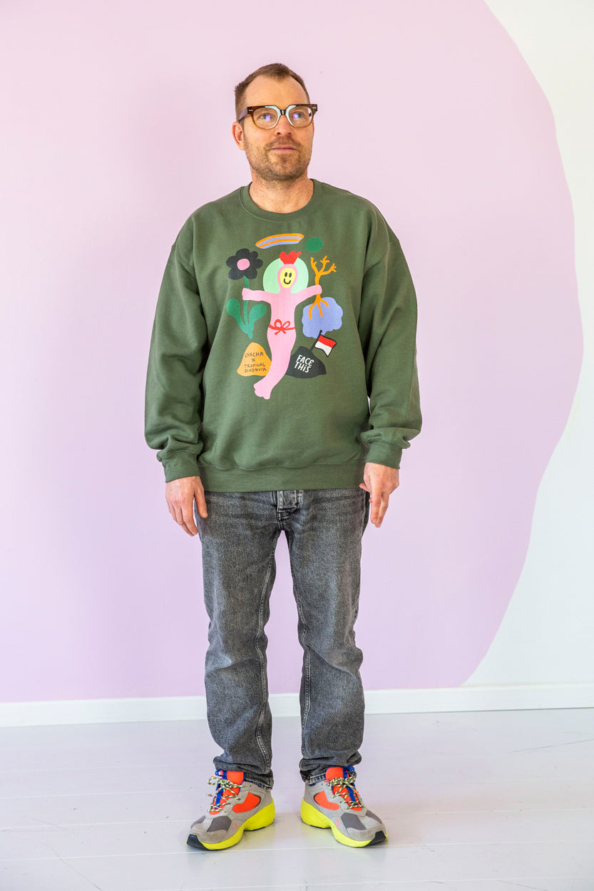 Tropical Scandinavia x Chacha (8) Face This Sweater